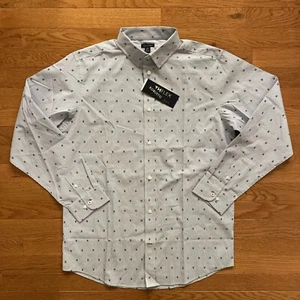 Tommy Hilfiger Boy's Long Sleeve Dress With Tie Blue, Husky, Size 20 NWT 1039 - Picture 1 of 16