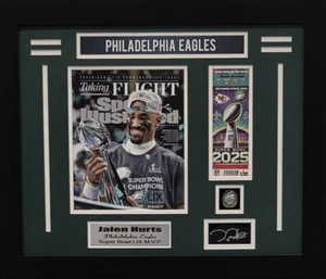 Jalen Hurts Super Bowl Champion Photo framed with Ring - Picture 1 of 1