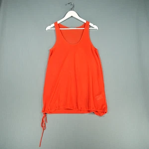 COS Vest Top Womens Small Orange Sleeveless See Through Drawstring Contemporary - Picture 1 of 17