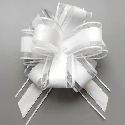 6 PIEZAS 6 pulgadas grandes arcos blancos para envolver regalos boda cesta fiesta Foto 1 de 4