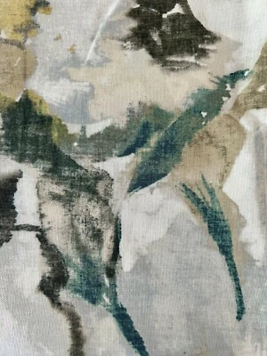 Mill Creek Swavelle Drapery Pillow Sewing Fabric Watercolor Floral 3 yds - Image 1 of 4