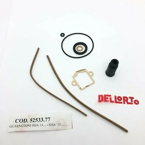 KIT GUARNIZIONI CARBURATORE DELL'ORTO SHA 14/12 15/15 16/16 VARI CICLOMOTORI - Imagen 1 de 1