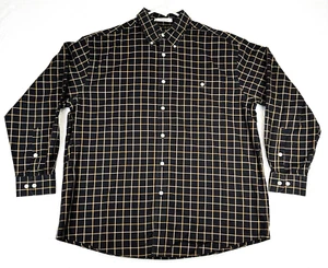 Orvis Shirt Men's XL Brown Plaid Cotton Long Sleeve Button-Down 100% Cotton - Picture 1 of 8