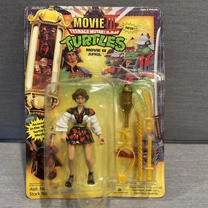 1992 TMNT Ninja Turtles Movie III April O'Neil Action Figure Playmates Sealed - Picture 1 of 11