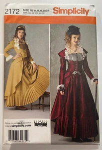 Simplicity 2172 Victorian Steampunk Costume UNCUT Free Shipping - Picture 1 of 7