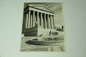 Vintage Large Format Photo US Supreme Court 14" x 11" Washington DC Fountain - Bild 1 von 3