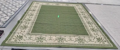 Окрашенный ковер оливковый/натуральный 9 x 12 футов, сниженная цена 1172740264 CY0901-1E06-9 - Изображение 1 из 4