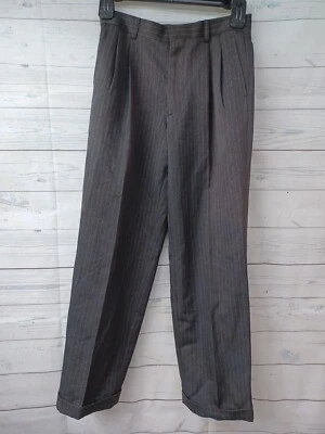 Pantalones de vestir Pierre Cardin niños talla 12 regular cintura formal 26 plisados puños  Foto 1 de 4