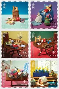 jersey 2023 Dolls House and Miniatures Club Picnic Children Living Room 6v mnh