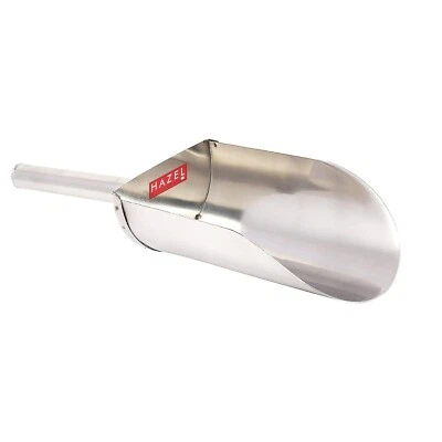 Acciaio Inox Mezzo Tondo Scoop Cucchiaio con Manico Spesa Farina Granelli Spezie - Immagine 1 di 4