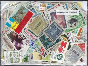 Amérique Centrale 300 timbres différents oblitérés tous pays - Imagen 1 de 1