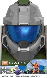 Halo Fiesta Silver Spartan Helmet 2-Pack Mega Construx Set Figur HDP54 Mattel - Bild 1 von 2