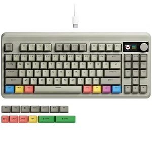 XVX Wired 75% Retro Gaming Keyboard with 2 HUB Ports, M87 Pro Mechanical Keyb... - Picture 1 of 7