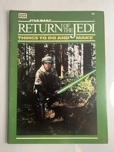 Star Wars RETURN OF THE JEDI Things To Do And Make Activity Book 1983 Unmarked - Picture 1 of 8