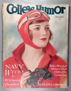 College Humor #4 November 1929 Complete Detached Cover - Picture 1 of 2