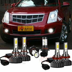 For Cadillac SRX 2010-2016 6x Combo H11 9005 9145 LED Headlight Fog Light Bulbs - Foto 1 di 8
