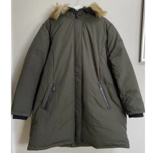 NWT Sam Edelman Loden Faux Fur Trim Short Parka Size 2X - Picture 1 of 13