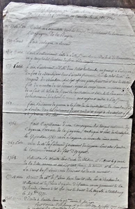 services et actions de rené potier de pommery canadien né en 1730 - Imagen 1 de 3