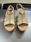 Ladies Taupe Wedges From Collections By Clark?S. Size 10M.
