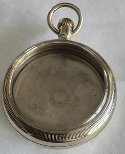 VINTAGE 18 SIZE FAHY'S ORESILVER POCKET WATCH CASE LEVER SET ONLY GOOD CONDITION - Picture 1 of 5