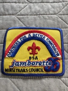 BSA Vintage1986 Jamborette Minsi Trails Council Patch - Picture 1 of 2