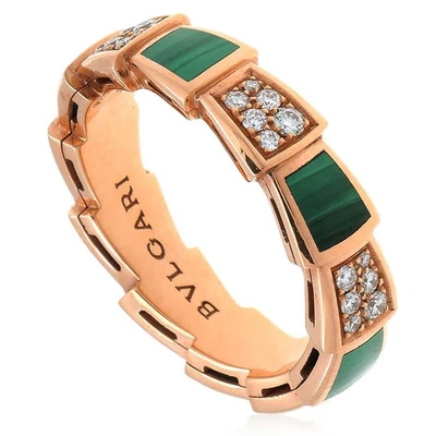 Bvlgari Serpenti Viper 18 Kt Rose Gold Ring - Image 1 of 4