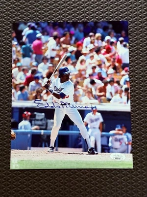 Eddie Murray Signed Autograph 8x10 Photo Dodgers JSA - Image 1 of 4