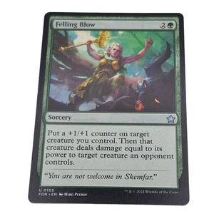 Tarjeta Felling Blow: Sorcery MTG Magic The Gathering Foundations 2024 - Imagen 1 de 7