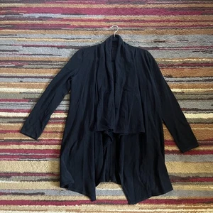 The Kooples Sport Pullover Damen klein schwarz vorne offen drapiert Cardigan Jacke - Bild 1 von 11