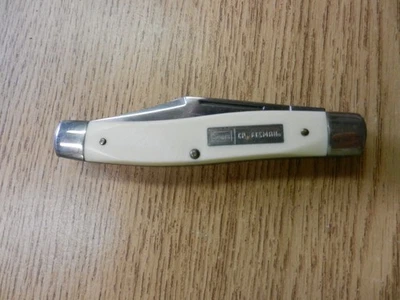 Faca de bolso vintage Craftsman 95044 1927 3 lâminas 4" longa usada - Imagem 1 de 4