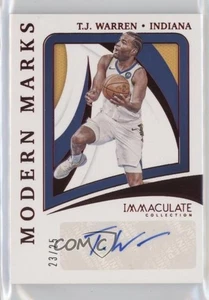 Panini Immaculate Modern Marks 2020-21 rojo/25 TJ Warren #MM-TJW automático - Imagen 1 de 3