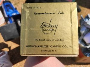 Emkay Eternal Remembrance Memorial Light Candle Holder Muench-Kreuzer No Candle - Picture 1 of 9