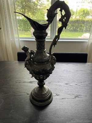 Ewer de plata esterlina estilo Luis XVI, siglo XIX 111t roy oz. ¡MUY RARO! Foto 1 de 3