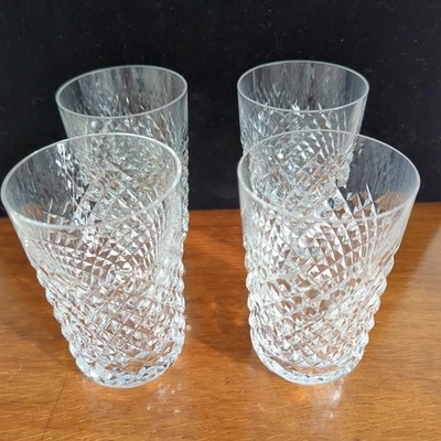 Waterford Crystal Glasses Alana Pattern 10 oz Tumblers x 4 - Image 1 of 4