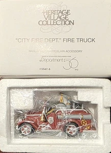 DEPT 56 ~ "City Fire Dept" Feuerwehrauto #5547-6 ~ Neu in OVP - Bild 1 von 2