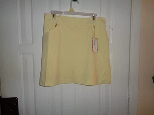 Sport Haley Short Skirt Skort Golf Women’s Yellow NWT $75 Size 8 - Picture 1 of 2