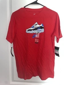 Nike Air Short Sleeve Shirt Youth XL Red Clouds - Picture 1 of 6