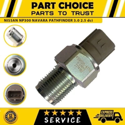 FUEL RAIL HIGH PRESSURE SENSOR Fits NISSAN NP300 NAVARA PATHFINDER 3.0 2.5 dci - Image 1 of 4