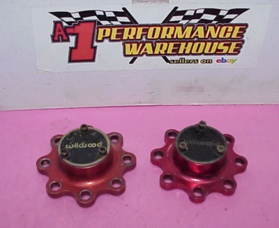 2 Wilwood Red Aluminum Wide 5 Drive Plates Flanges Late Model DR9 - Image 1 of 4