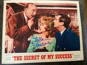 STELLA STEVENS Autographed Lobby Card The Secret of My Success; uncertified - Picture 1 of 2
