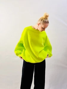 Women Sweatshirt Crewneck, Hoodie Drop Shoulder  - Picture 1 of 11