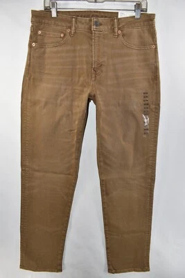 New American Eagle Original Straight AirFlex + Caramel Brown Jean Men Size 32x34 - Image 1 of 4