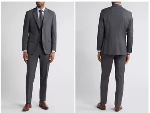 Peter Millar Men's Grey Flynn Wool Suit Size 42 R - Picture 1 of 13