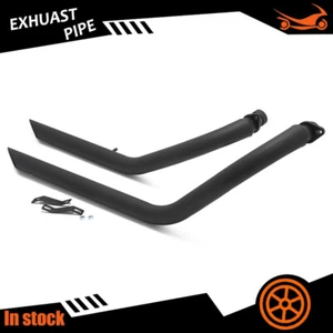 Staggered Exhaust Pipe MATTE for Kawasaki Vulcan VN900 Classic EN900 S900 - Picture 1 of 8