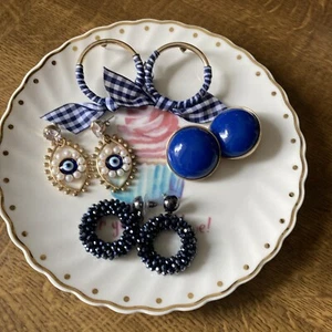 Ohrringe Modeschmuck Blau  - Bild 1 von 4