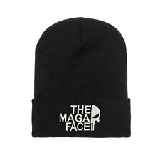 The MAGA Face Women's Men's Unisex Knitted Beanie Patriotic Tactical Winter Ski
