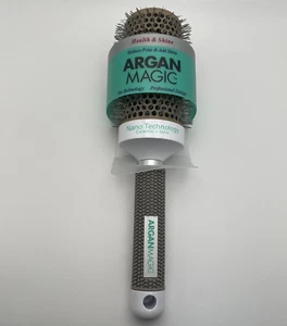 Cepillo redondo Argan Magic #AM-119 reduce el frizz y agrega brillo nano tecnología cerámica - Imagen 1 de 5
