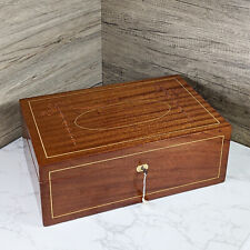 Extra large Edwardian mahogany & inlaid table box.