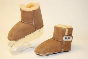UGG Erin NEW Toddler Girls Large Easy On Suede Shearling Soft Sole Booties 5202 - Picture 1 of 24