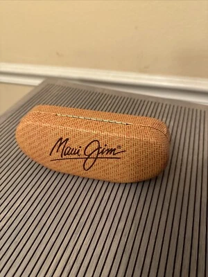 Gafas de sol Maui Jim tejidas de bambú sintético carcasa rígida estuche solo Foto 1 de 4